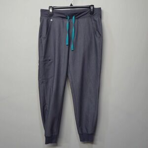 Figs Zamora Jogger Cargo Scrub Pants Women Medium‎ Graphite 6 Pocket Workwear